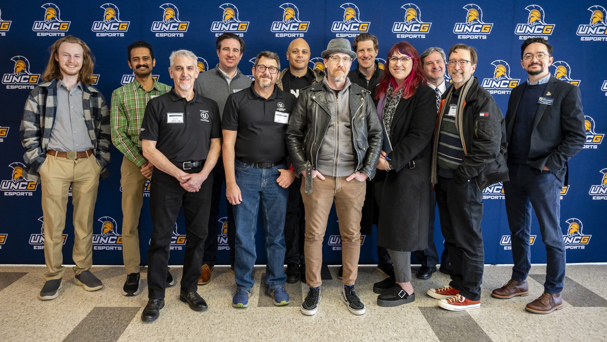 Members of Epic staff and UNCG faculty and staff who are part of esports.